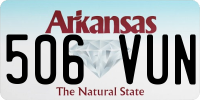 AR license plate 506VUN