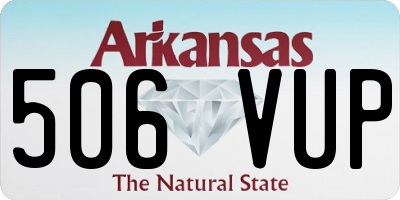AR license plate 506VUP