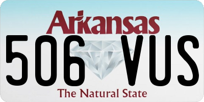AR license plate 506VUS