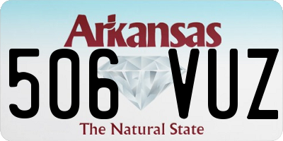 AR license plate 506VUZ