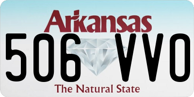 AR license plate 506VVO