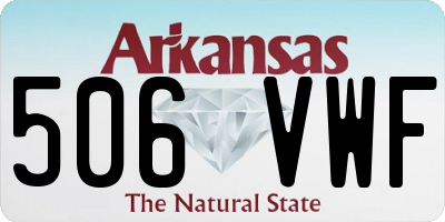 AR license plate 506VWF