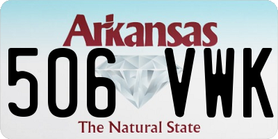 AR license plate 506VWK