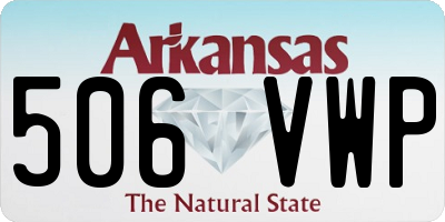 AR license plate 506VWP