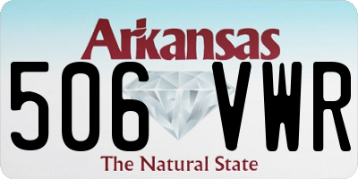 AR license plate 506VWR