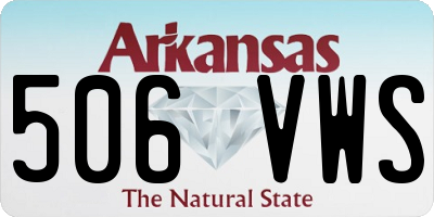 AR license plate 506VWS