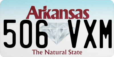 AR license plate 506VXM