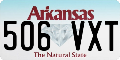 AR license plate 506VXT