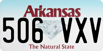 AR license plate 506VXV