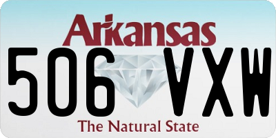 AR license plate 506VXW