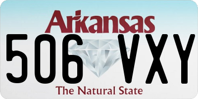 AR license plate 506VXY