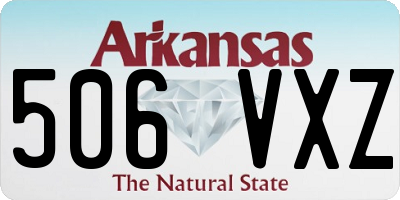 AR license plate 506VXZ