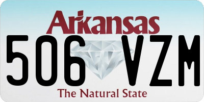 AR license plate 506VZM