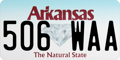AR license plate 506WAA