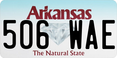 AR license plate 506WAE