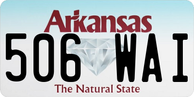AR license plate 506WAI