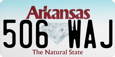 AR license plate 506WAJ