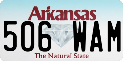 AR license plate 506WAM