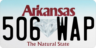 AR license plate 506WAP