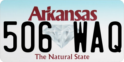 AR license plate 506WAQ
