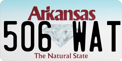 AR license plate 506WAT
