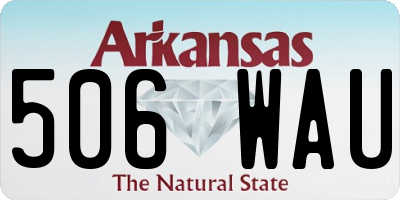 AR license plate 506WAU