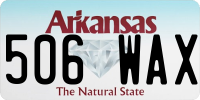 AR license plate 506WAX
