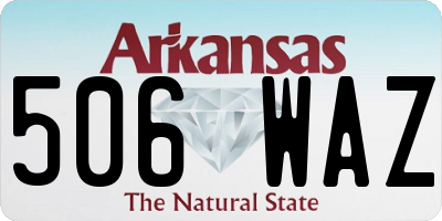 AR license plate 506WAZ