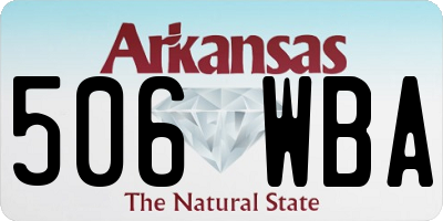 AR license plate 506WBA