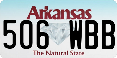 AR license plate 506WBB