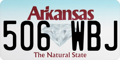 AR license plate 506WBJ