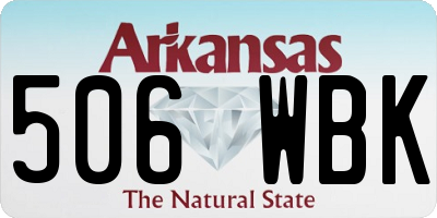 AR license plate 506WBK