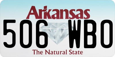 AR license plate 506WBO