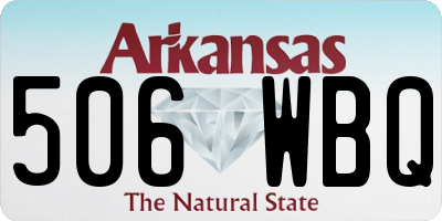 AR license plate 506WBQ