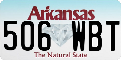 AR license plate 506WBT