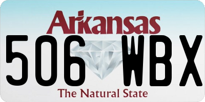 AR license plate 506WBX