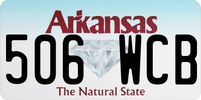 AR license plate 506WCB