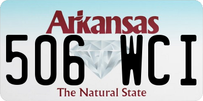 AR license plate 506WCI