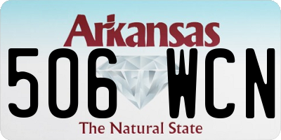 AR license plate 506WCN