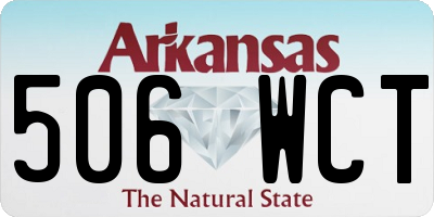 AR license plate 506WCT