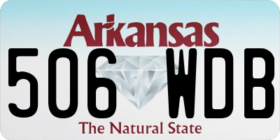 AR license plate 506WDB