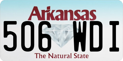 AR license plate 506WDI