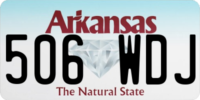 AR license plate 506WDJ