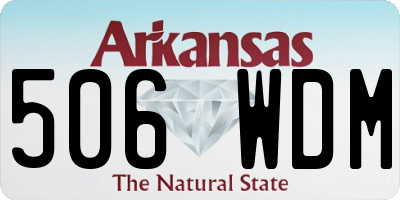 AR license plate 506WDM