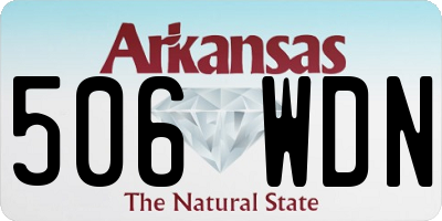 AR license plate 506WDN