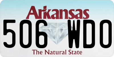 AR license plate 506WDO
