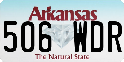 AR license plate 506WDR