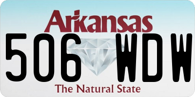 AR license plate 506WDW