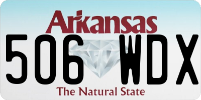 AR license plate 506WDX
