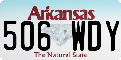 AR license plate 506WDY